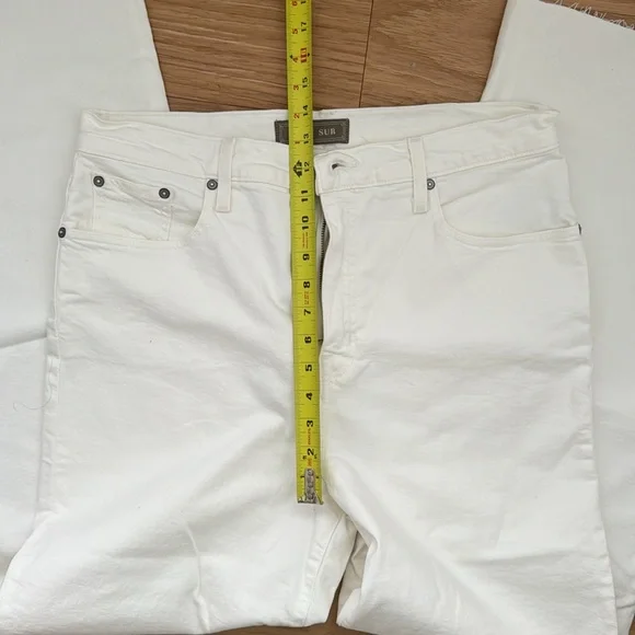 NWT J. Crew Pont Sur high waist, wide leg, white denim jeans, size 32 - Picture 11 of 14